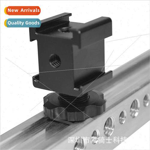 适用DSLR Camera Triple Head Hot Shoe Mount Expansion Microph