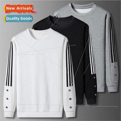 Big ze Sweatshirt Men Spring Autumn Round Neck Pullover Men