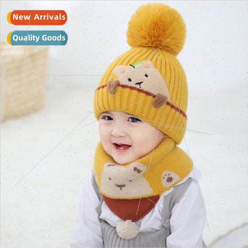 Baby warm su boy hat scarf twoPCS children winter scarf girl