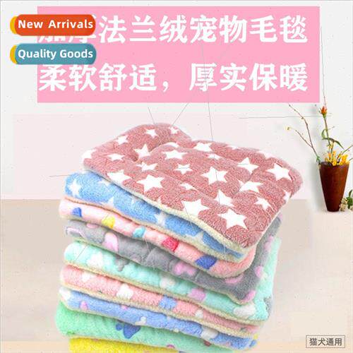Pet cotton pads thickened facecloth cat blanket two sides av