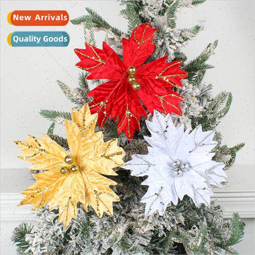 Christmas e flower arrangement decorations sequins wh rod Ch