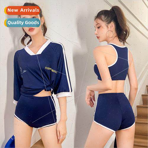 Three-piece swimsu womens sports  spl thin belly-shading swi