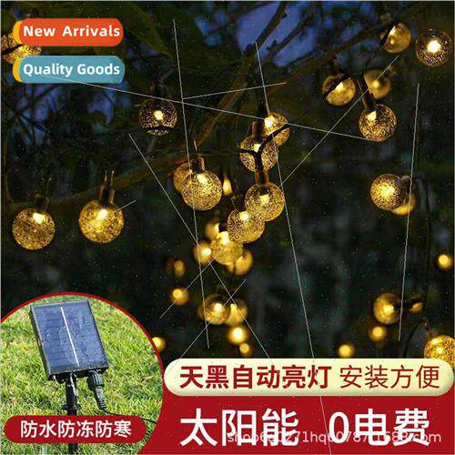 led solar outdoor garden star lights flashing lights string
