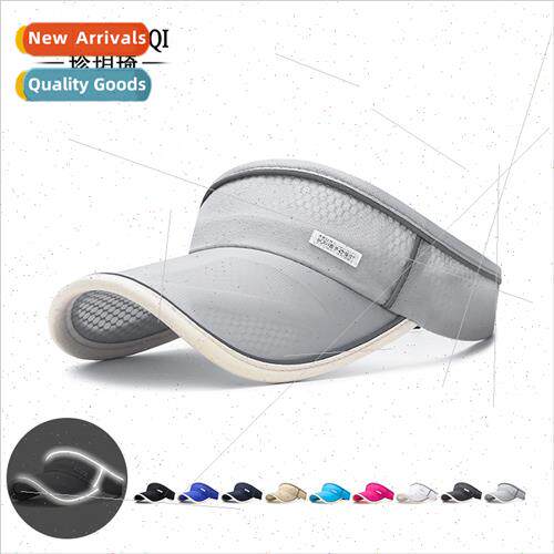 Shade sunscreen hollow top hat female summer running sports