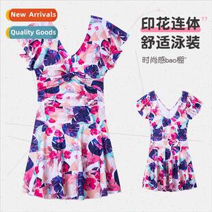 Dress Sexy Floral Spice Swim Backless Girl Women Slim Swimsu