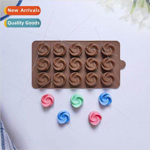 15 spiral chocolate biscu mold cake mold ice cream candy sil