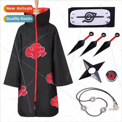 Naruto dawn organization full set of clothes cape cloak Hall