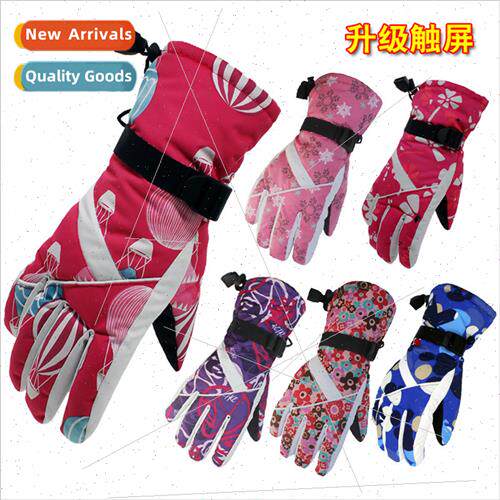 Womens touch screen ski gloves skiing outdoor boarding winte