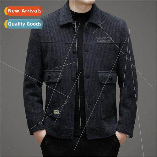 2023 tweed jacket fall winter new thickened wool coat nd cas