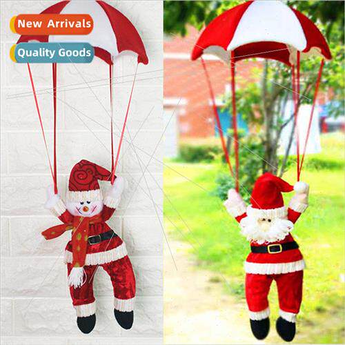 New Santa Claus parachute red whe red green small hanging Sa