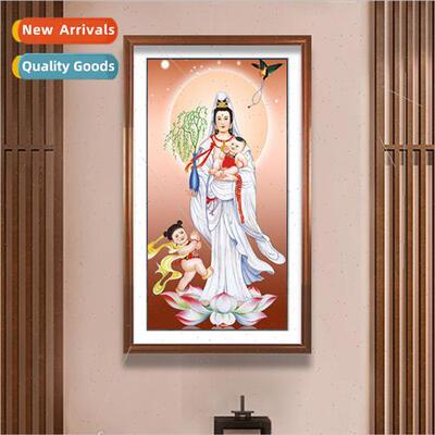 2023 new cross stch modern Chinese living room Goddess Mercy