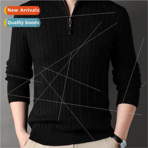 Men cardigan sweater Tic Tac Thick casual popular long-sleev