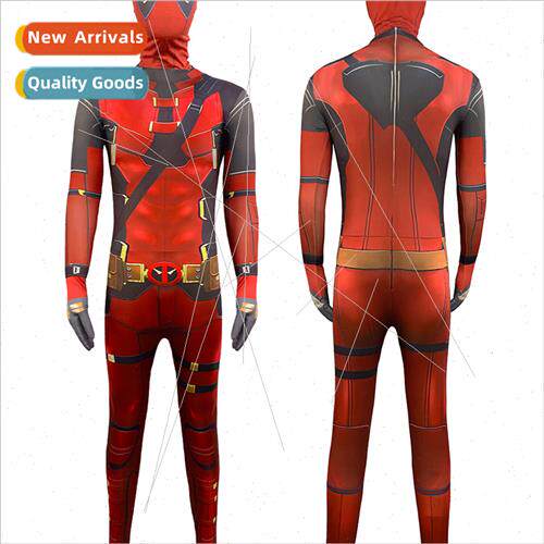 Deadpool3 Movie Costume Wade cosplay tight jumpsu cos show c