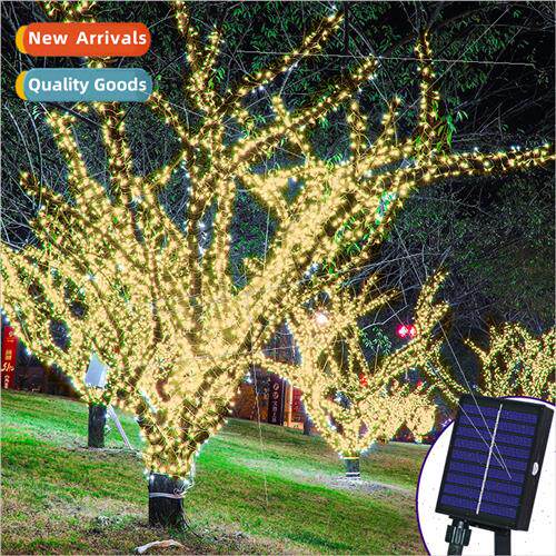 LED 8 function solar energy colorful lights string festival