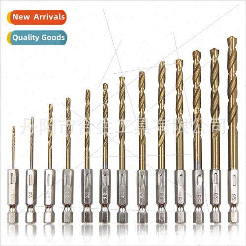 Hexagonal shank 13PC tanium twist drill 1.5-6.5mm drill driv