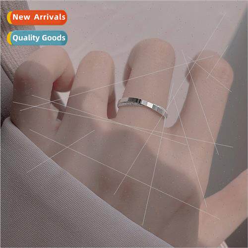 Ring Frosted Starlight Glter  Circle Open Index Finger Ring