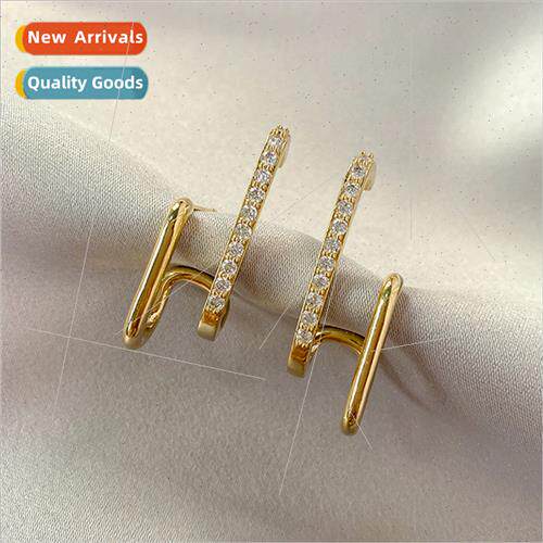 S925 silver needle HK earrings new wave Korea simple earring