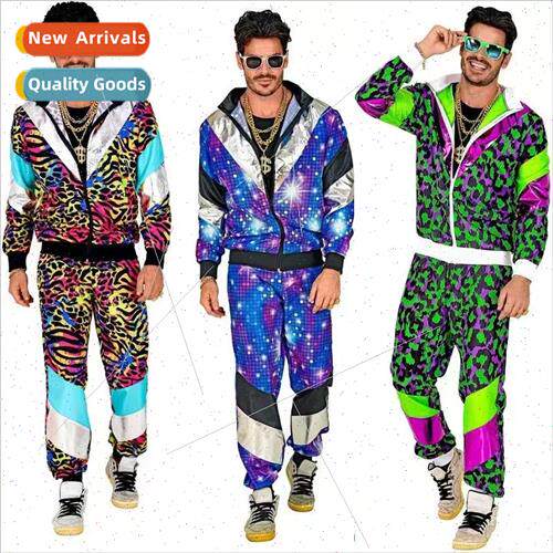 80s Disco Tracksu Jacket and Pants Jogging Su Vintage Style