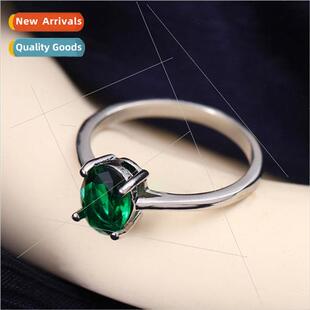 zirconia ring leaves Europe finger open ladies simple