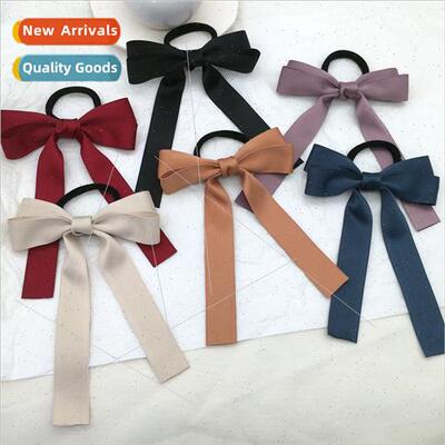 new Korea  ribbon hair rope girl next door binding hair bbow