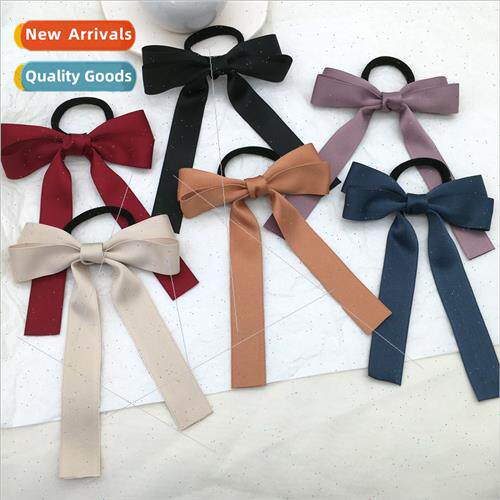 new Korea  ribbon hair rope girl next door binding hair bbow