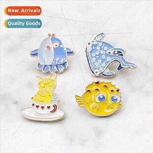 Underwater world small Japan octopus cats fish dol cute
