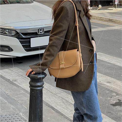 2023 new cowhide armp senior sense baguette niche design sad