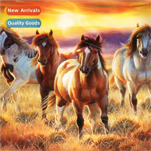 5D diamond painting new DIY horse picture full round diamond