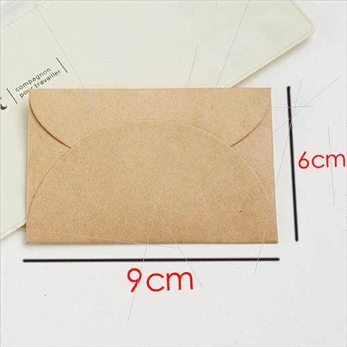 Vintage kraft paper mini creative small size envelope DIY en