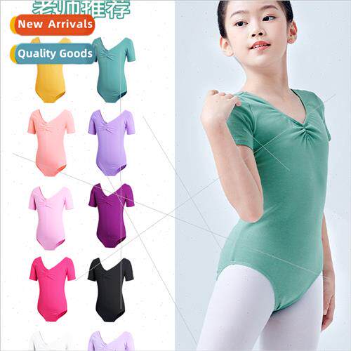 Childrens dance practice clothes summer short-sleeved girls