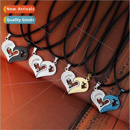 Europe new fashion love love couple necklaces wh heart-shape