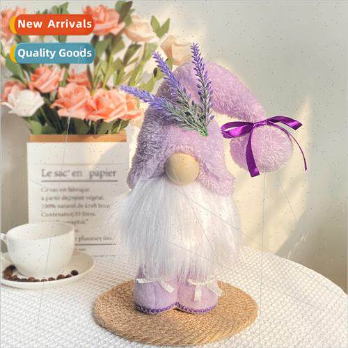 New Mother Day Faceless Doll Standing Doll Purple Fabric Gno