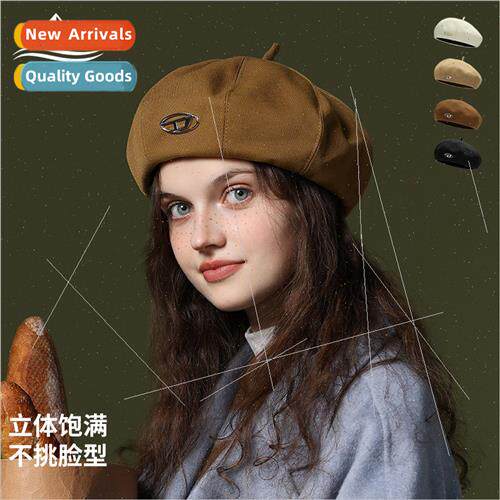23 fall winter new beret female Japan retro temperament hund