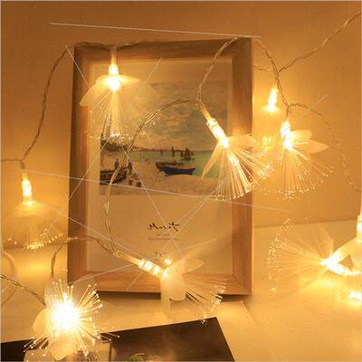 LED fiber optic flower light strings teenage room decoration