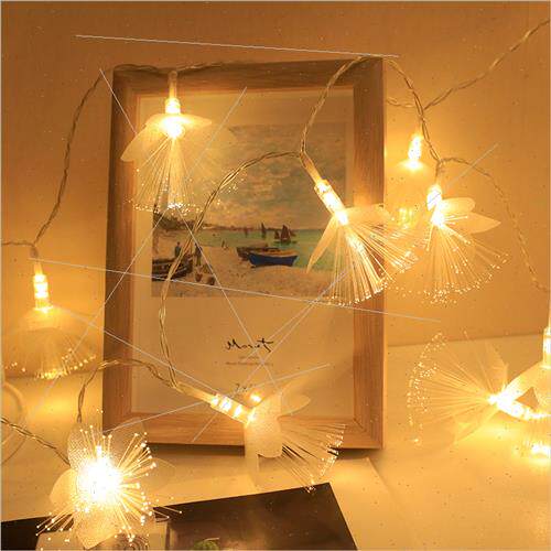LED fiber optic flower light strings teenage room decoration