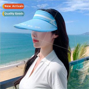 new hat female 2023 letters summer fashion sunscreen Korea