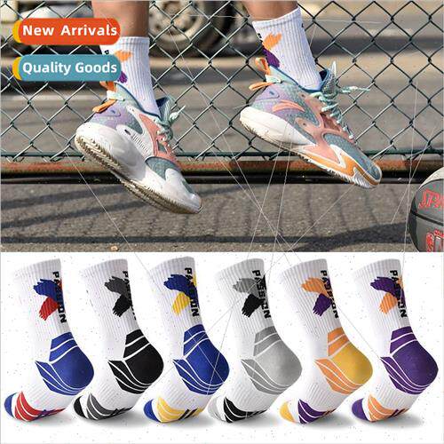 Basketball socks mens mid-calf socks professional real high