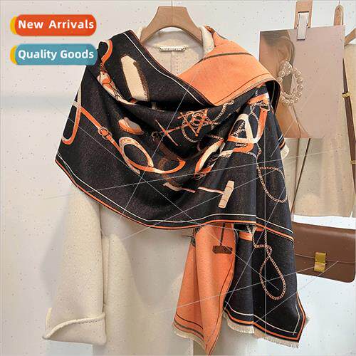2023 fall winter new imation cashmere Korea chain warm scarf