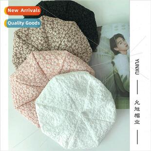 pattern pumpkin summer flower spring dark female Japan hat