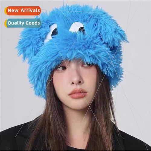 Knockout cute~ kawaii big eyes puppy head wrap hat female a