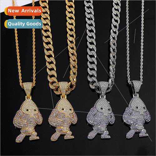 Hip hop full diamonds Cuban devil cartoon animal niche hundr