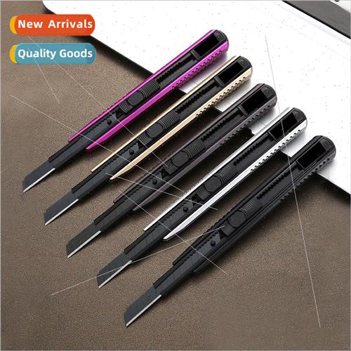 Small art knife black blade thickened paper cutter multifunc