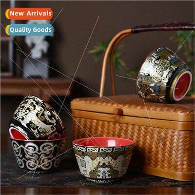 Ceramic gold silver wrong tasting tea cup home hospaly perso