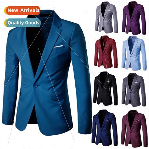 2022 fall men business career casual su best man wedding sin - 实物图