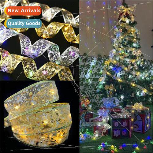 LED bouquet gift box Christmas ribbon light colorful lights