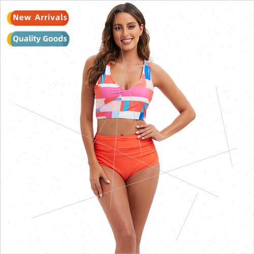 2022 New Spl Swimsu Womens Small Fresh Sexy High Waist Nylon