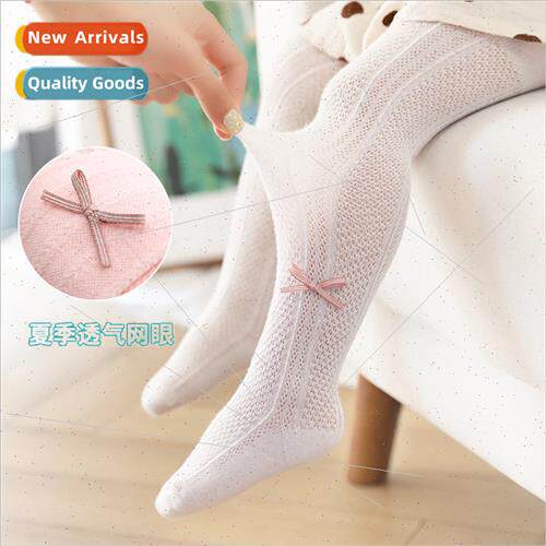 Spring and summer girls mesh pantyhose solid color mesh baby