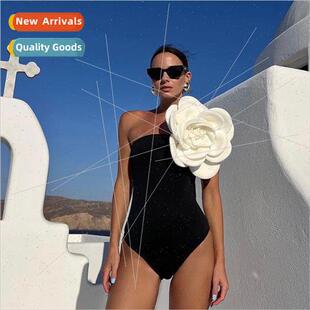 wind one flower new tight large Europe skinny Swimwear piece