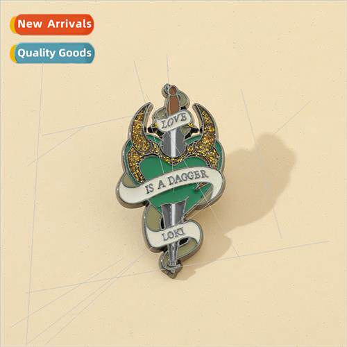 Film   Loki brooch zinc alloy oil drop Loki brooch metal bad