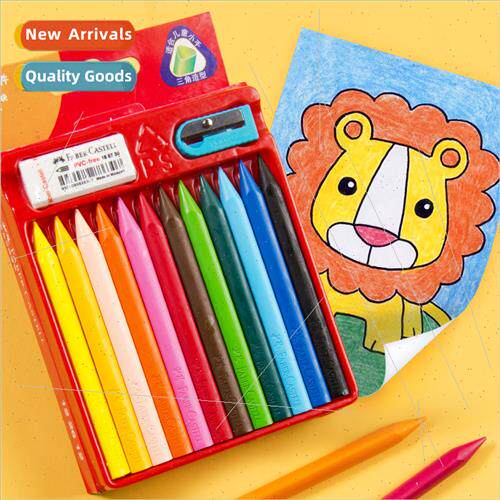 Pfizer Crayon Triangle 12 Colors Erasable Children Art Doodl